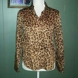 💥SALE💥Lauren Ralph Lauren Leopard Print Blouse